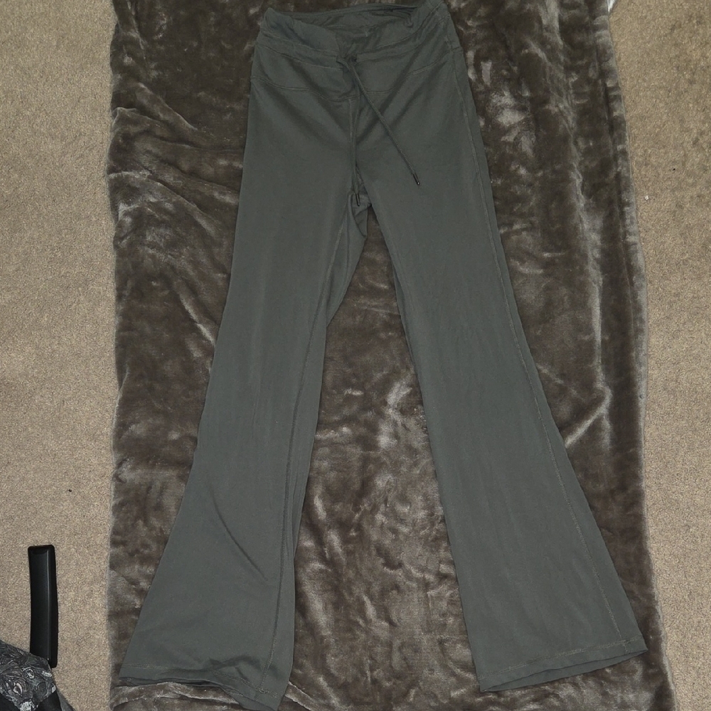 Yogalicious Gray/green Boot Cut Flare Pants